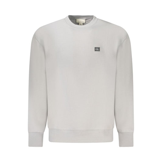 Calvin Klein Gray Cotton Men Sweater