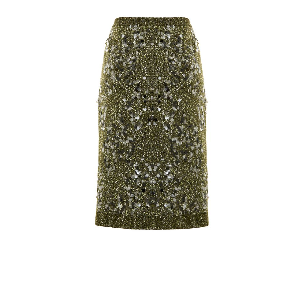 Gucci Green Viscose Skirt