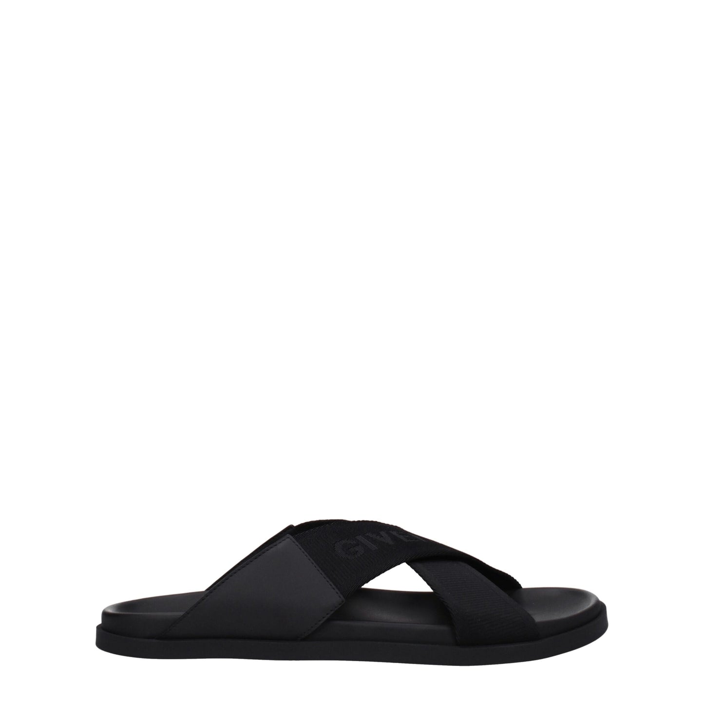 Givenchy Black Fabric Slippers Sandals