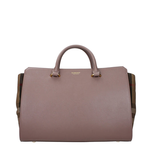 Burberry Gray Leather Handbags