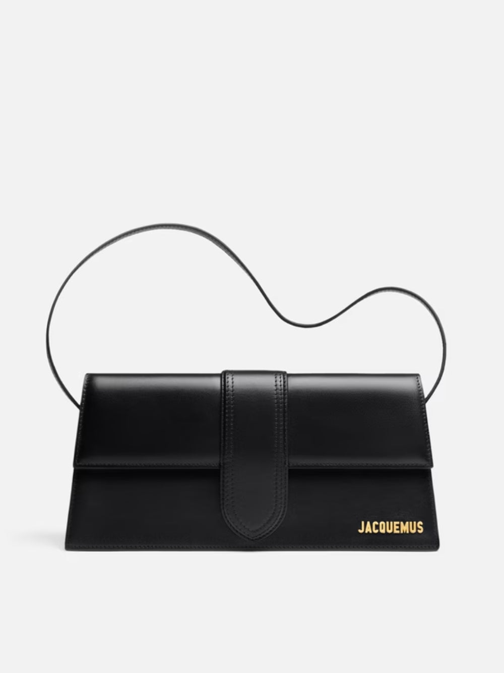 Jacquemus Black  leather Le Bambino Long