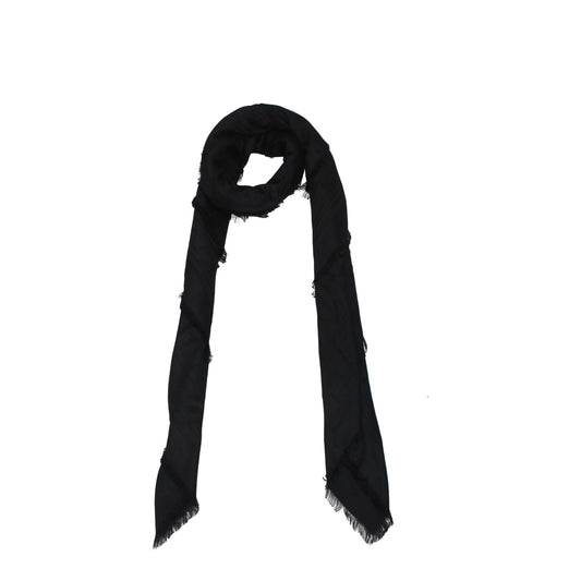 Balmain Black Viscose Foulards