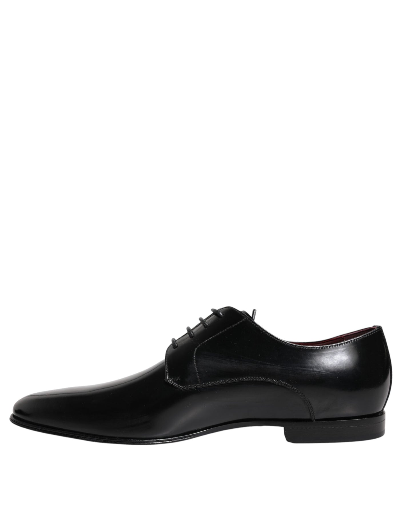 Dolce & Gabbana Men Dress Black Calfskin Leather Derby Shoes