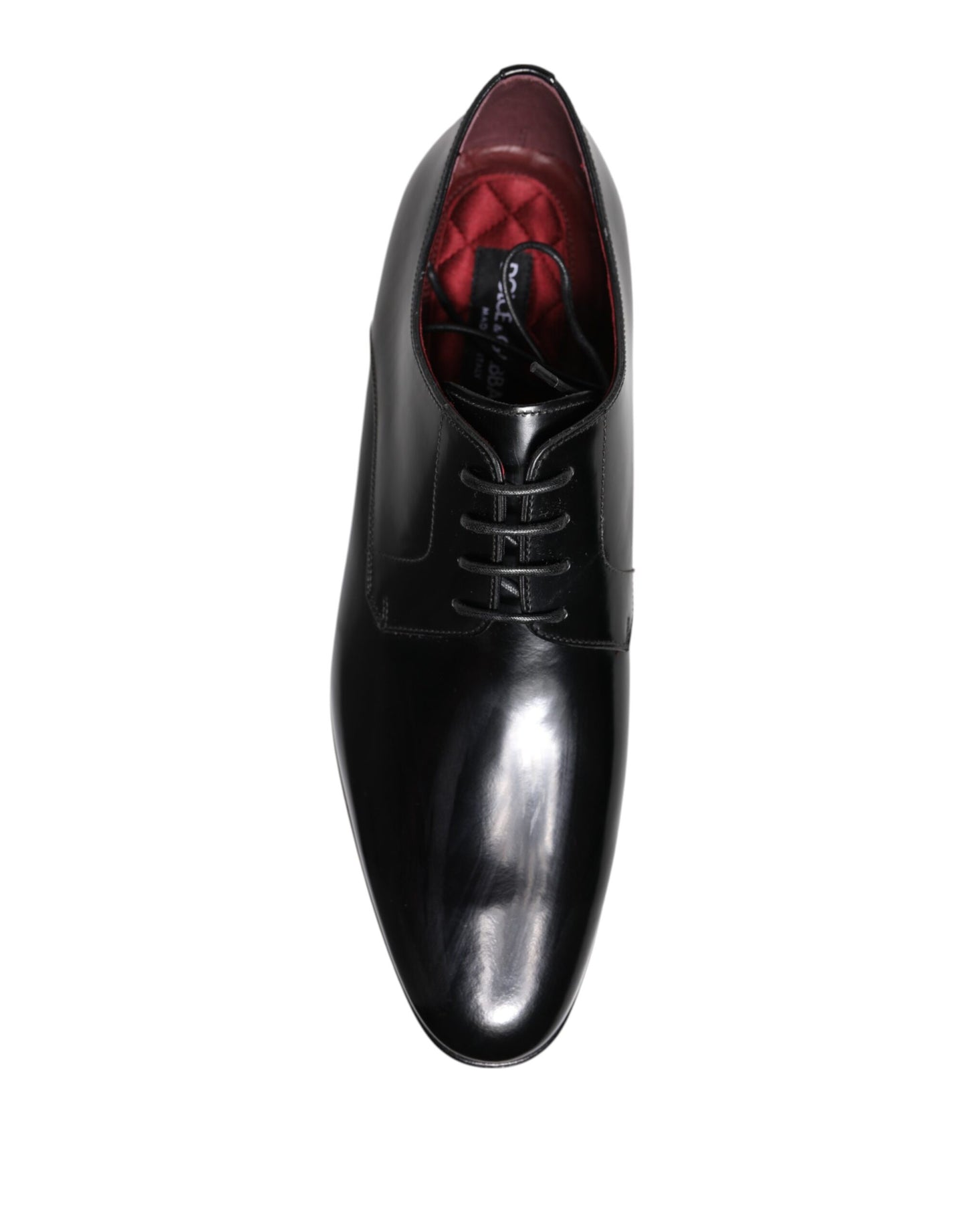 Dolce & Gabbana Men Dress Black Calfskin Leather Derby Shoes