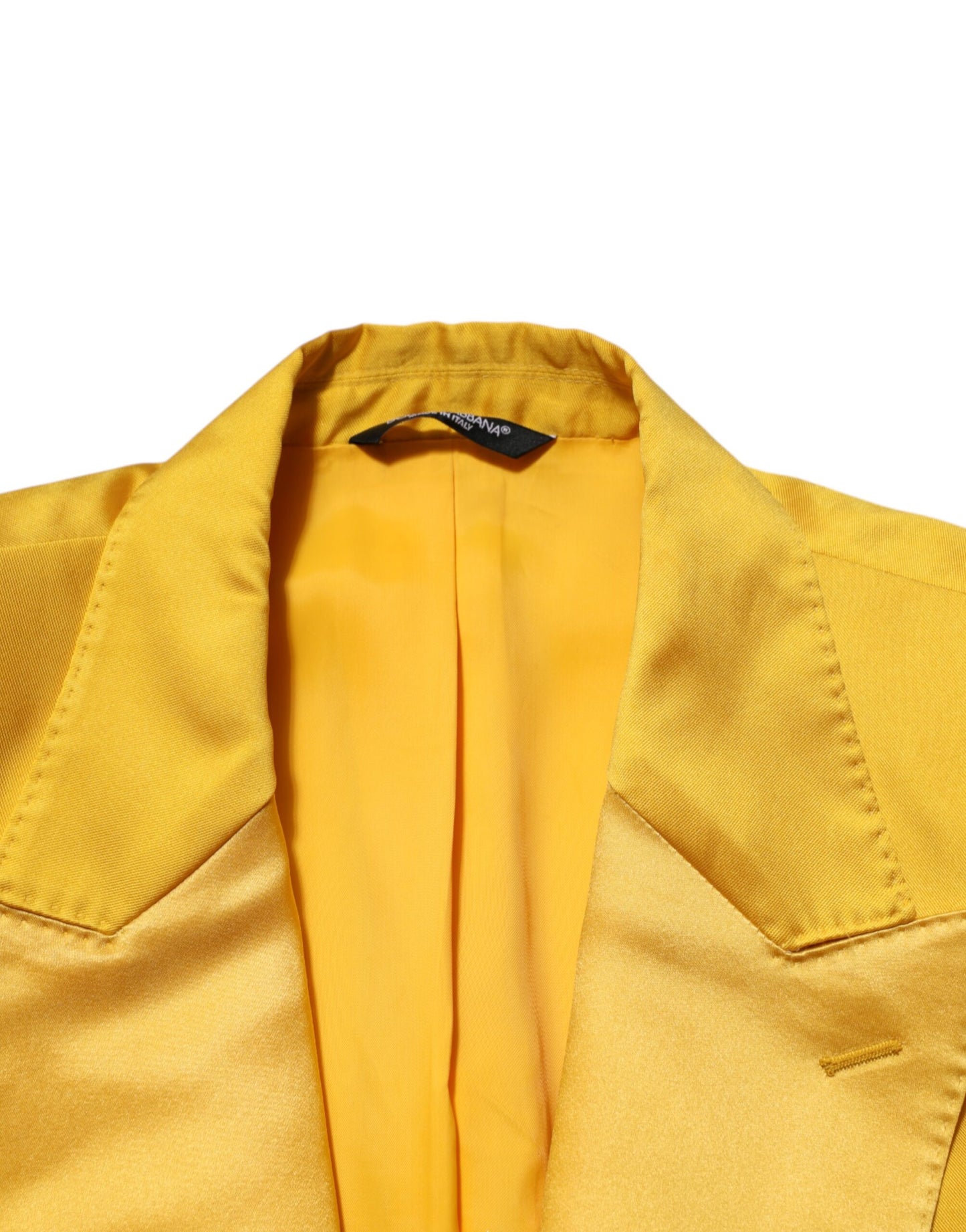 Dolce & Gabbana Yellow 2 Piece Silk Blend Men Suit SICILIA