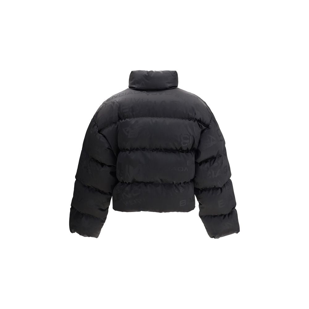 Balenciaga Cropped Puffer Jacket with logo motif