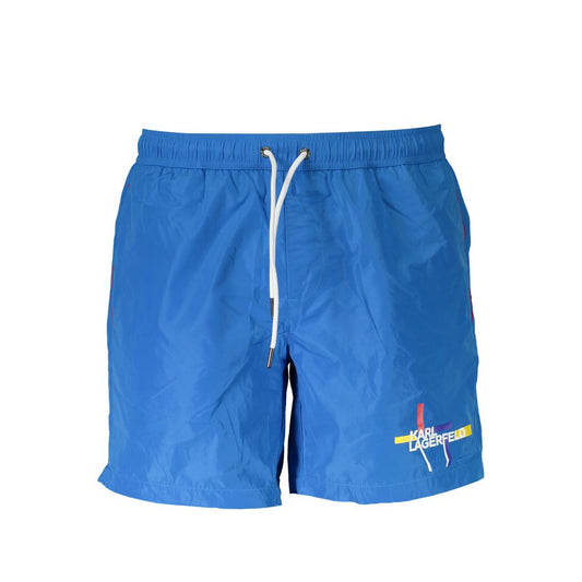 Karl Lagerfeld Blue Polyester Swimwear
