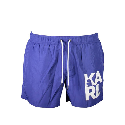 Karl Lagerfeld Blue Polyester Swimwear