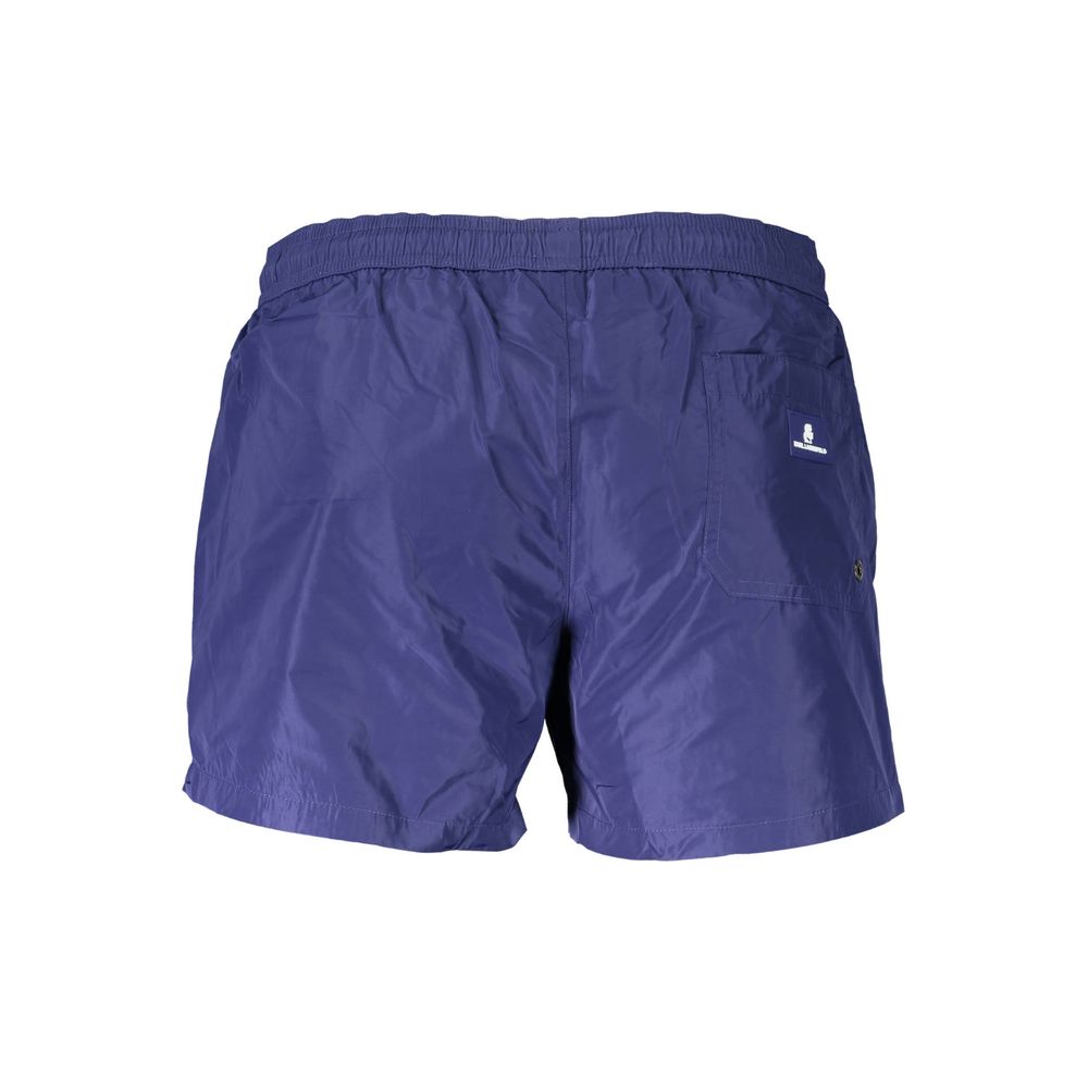 Karl Lagerfeld Blue Polyester Swimwear