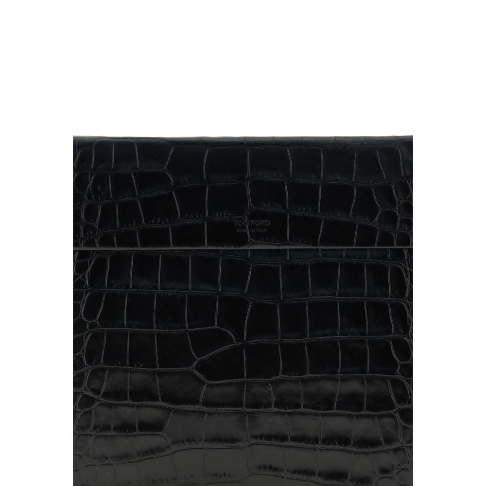 Tom Ford Crocodile print leather Pouch