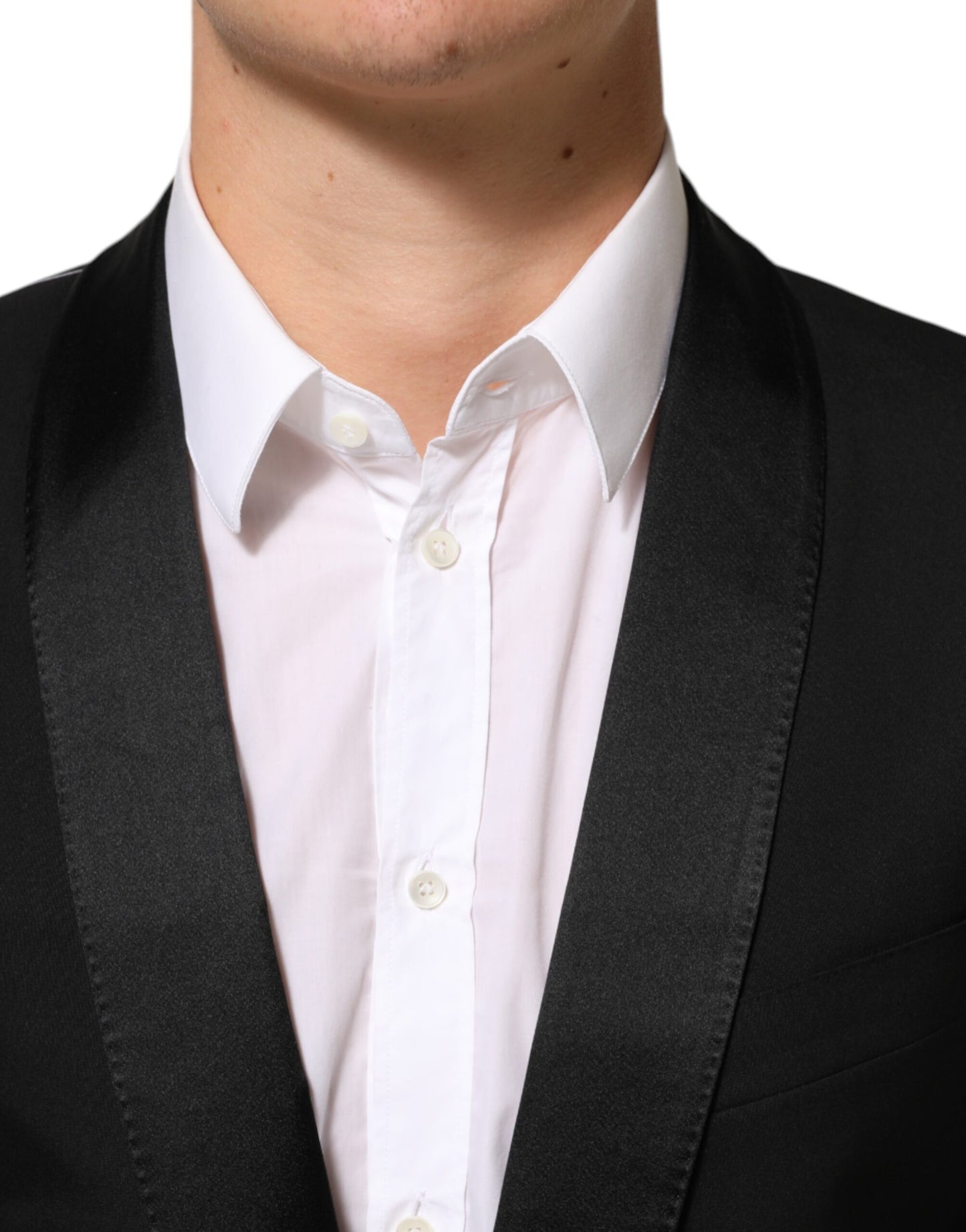 Dolce & Gabbana Black MARTINI 1 Button Suit Jacket Blazer
