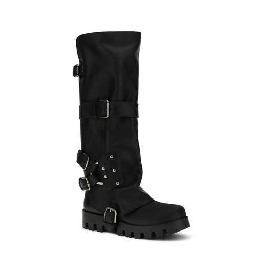 Dolce & Gabbana Rubber and leather high Boots