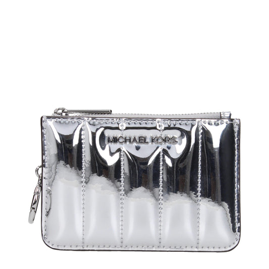 Michael Kors Gray Leather Wallet