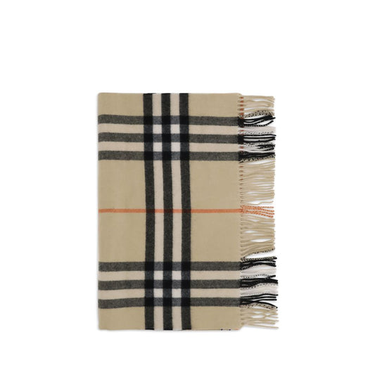 Burberry Wide Check Cashmere Scarf