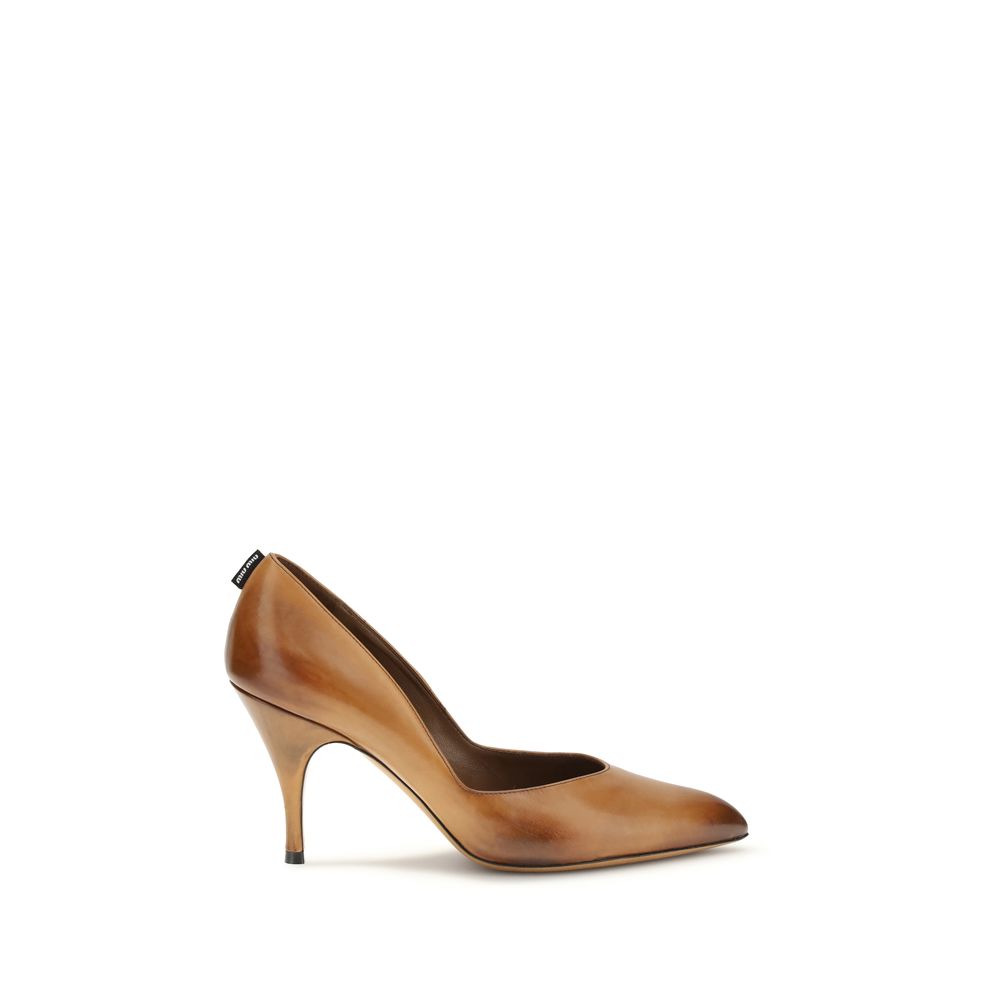 Miu Miu Beige Leather High Heel Pumps