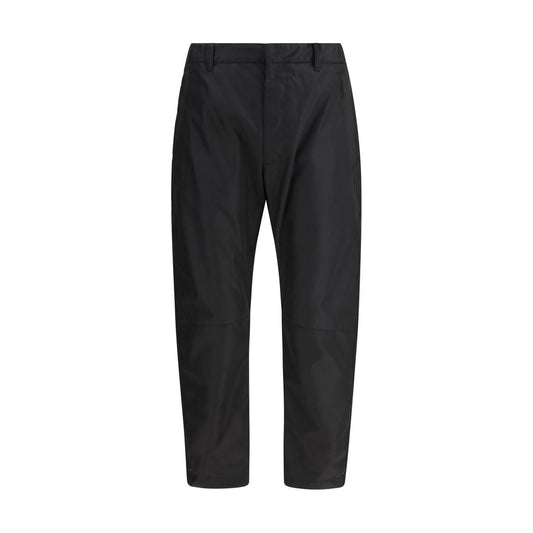 Prada Black Recycled Polyamide Casual Pants