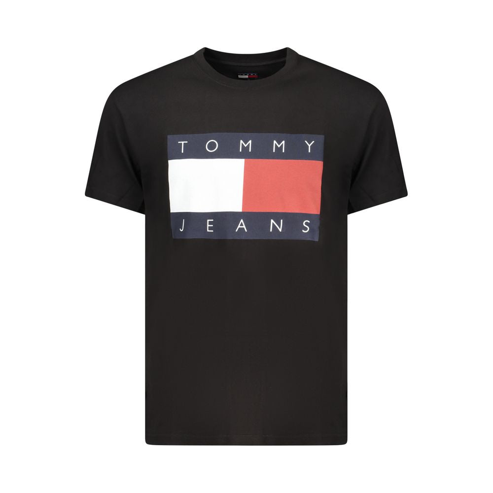 Tommy Hilfiger Black Cotton Men's T-Shirt