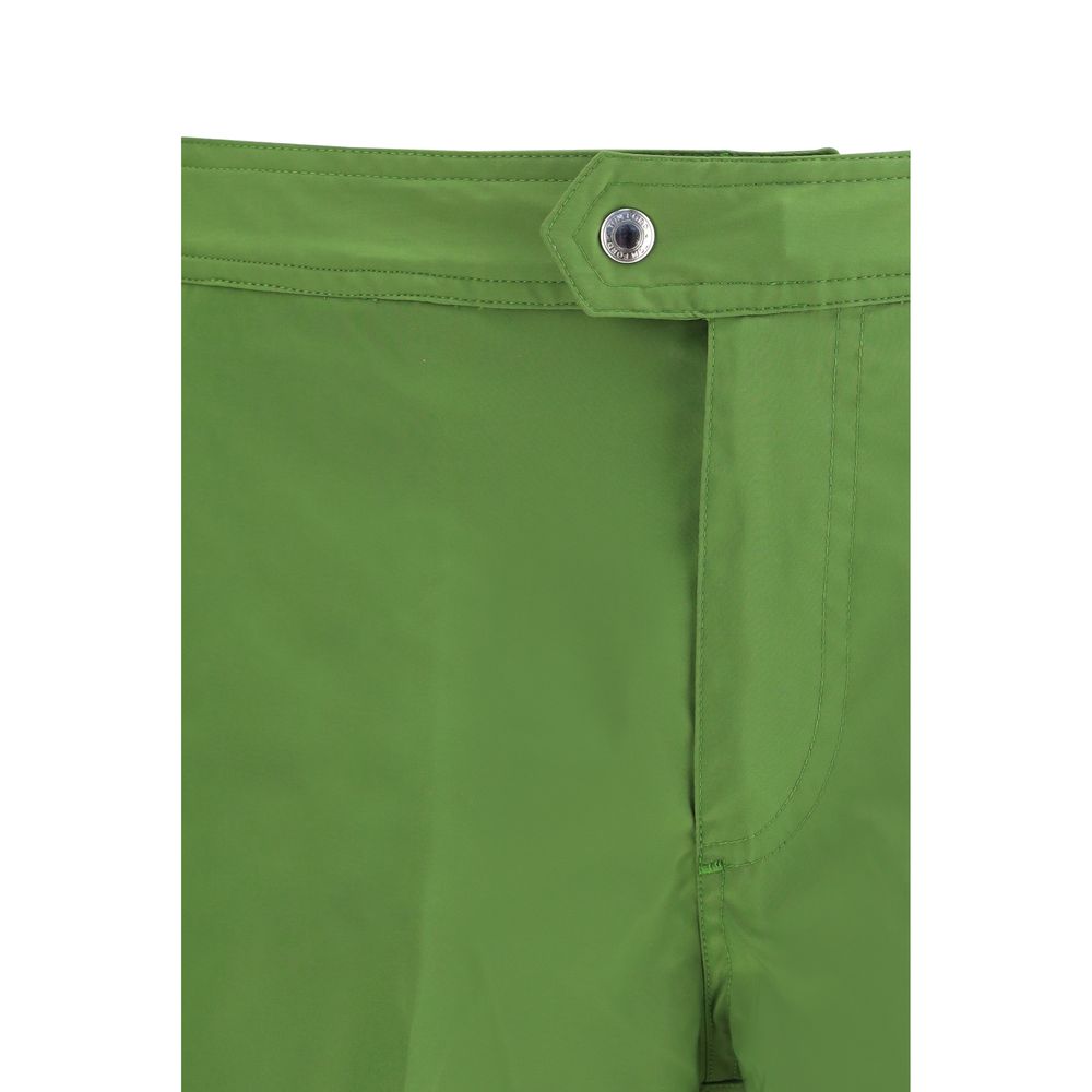 Tom Ford Green Polyester Swim Shorts